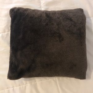 Brown Faux Fur Decor Pillow